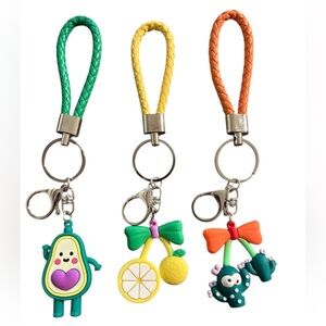 Colorful Keychain Set 3 pieces Random
